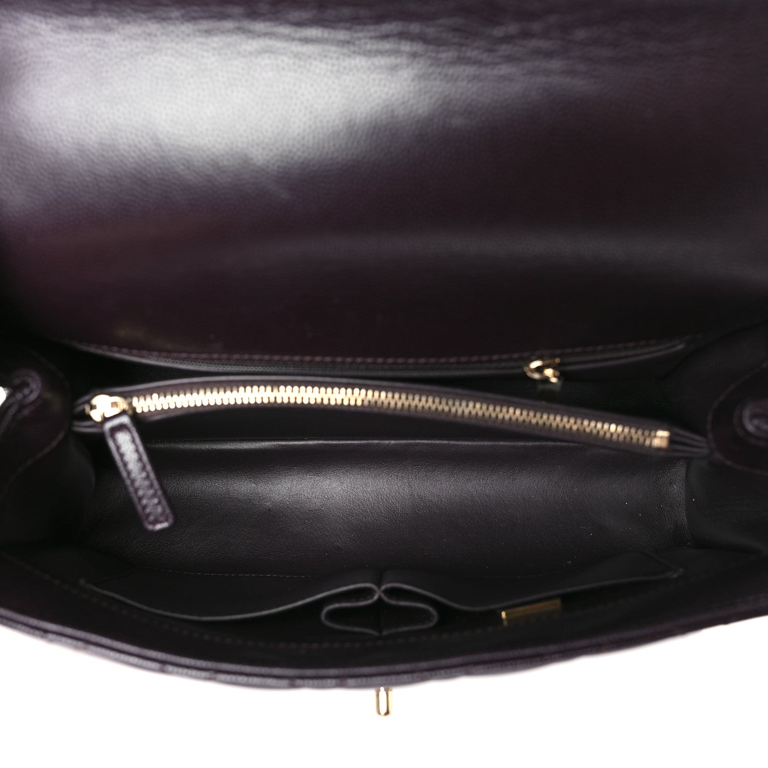 Chanel Caviar Quilted Small Coco Handle Flap Dark Brown 5 of 9