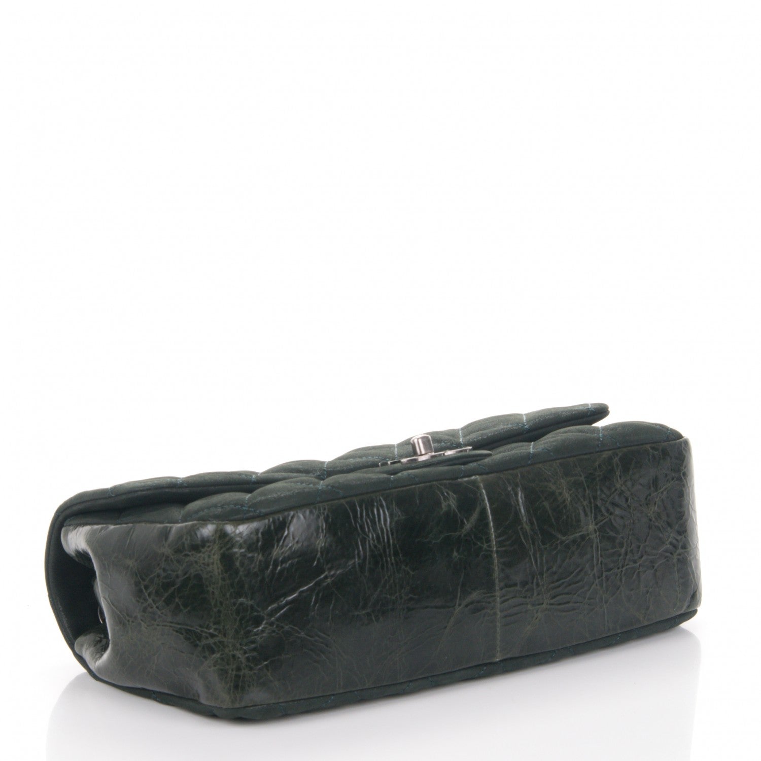 Chanel Iridescent Calfskin In The Mix Medium Flap Dark Green 4 of 7