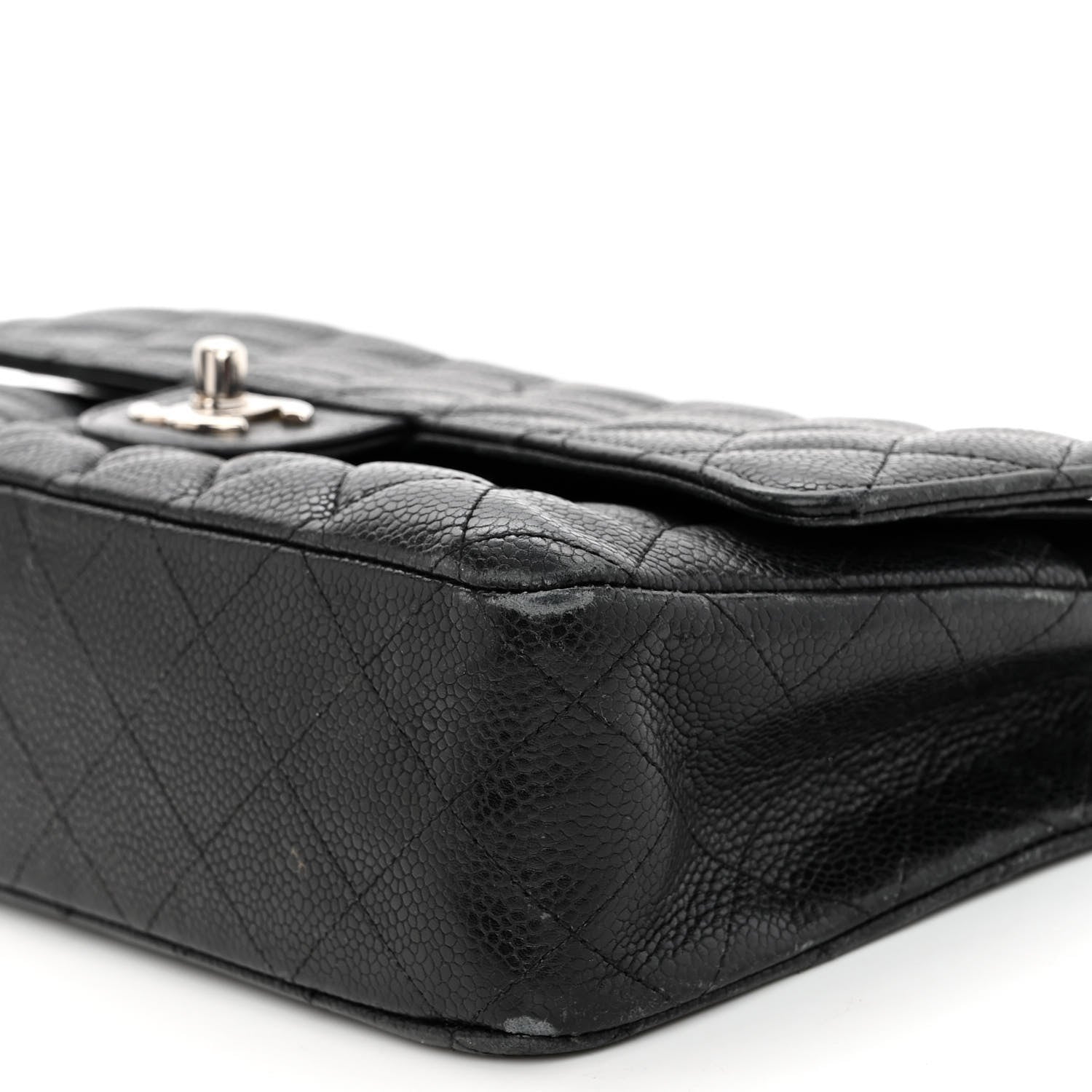 Chanel Caviar Quilted Medium Double Flap Black 9 of 13