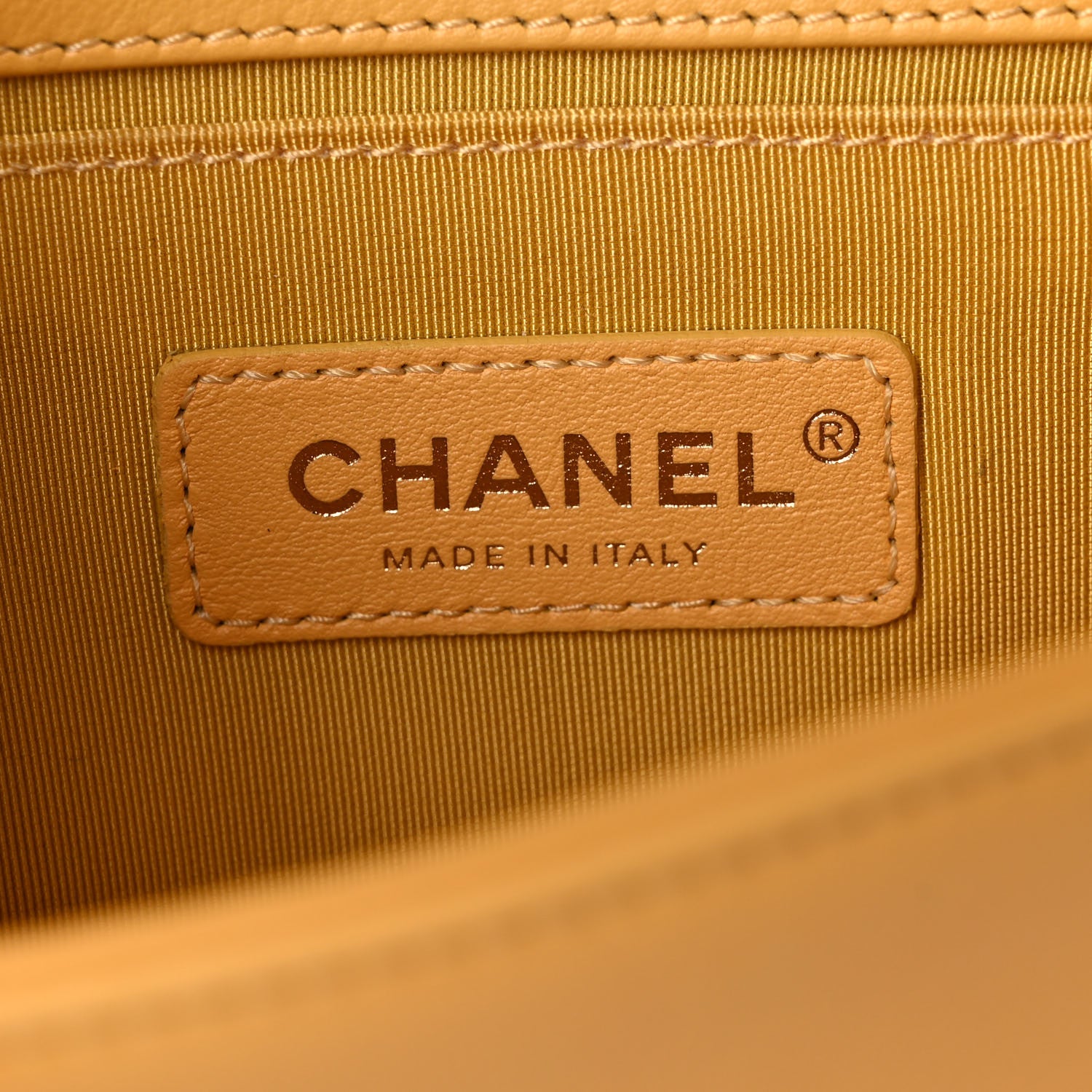 Chanel Calfskin Quilted Small Boy Flap Yellow 5 of 9