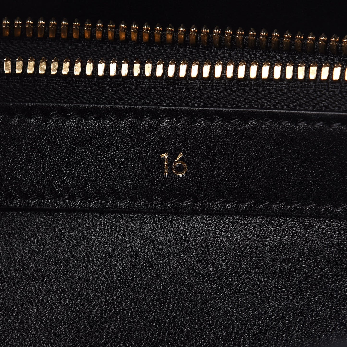 Satinated Calfskin Medium 16 Top Handle Bag Black