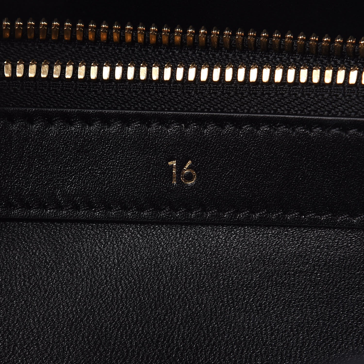 Celine Satinated Calfskin Medium 16 Top Handle Bag Black 7 of 12