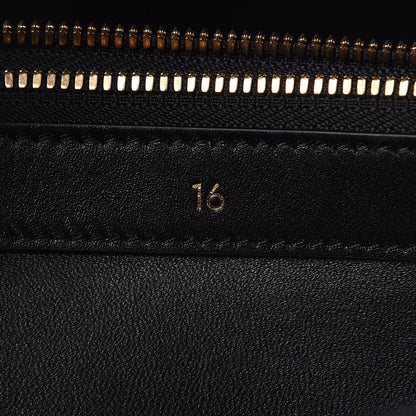 Celine Satinated Calfskin Medium 16 Top Handle Bag Black 7 of 12