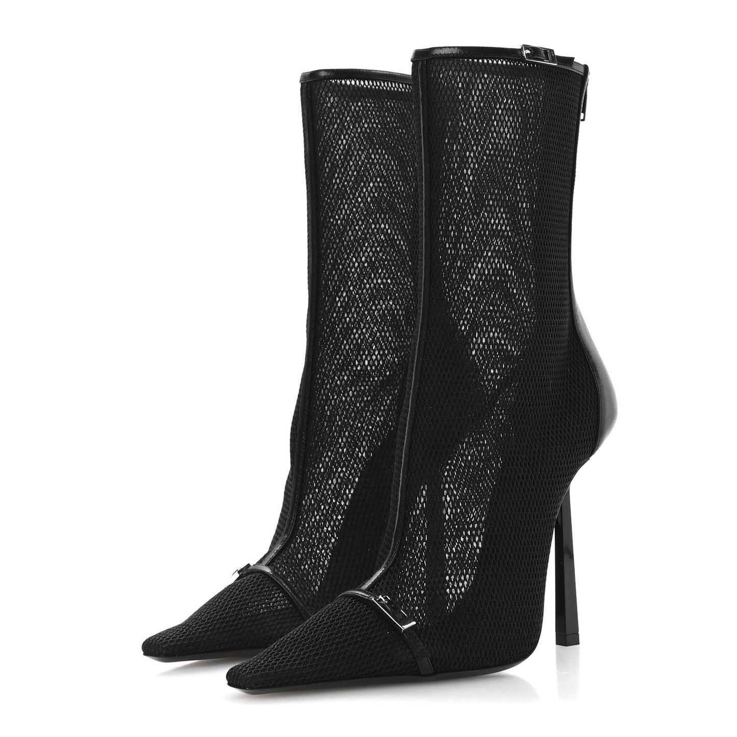 Elba Applique Tulle Aston 115 Boots 39 Black