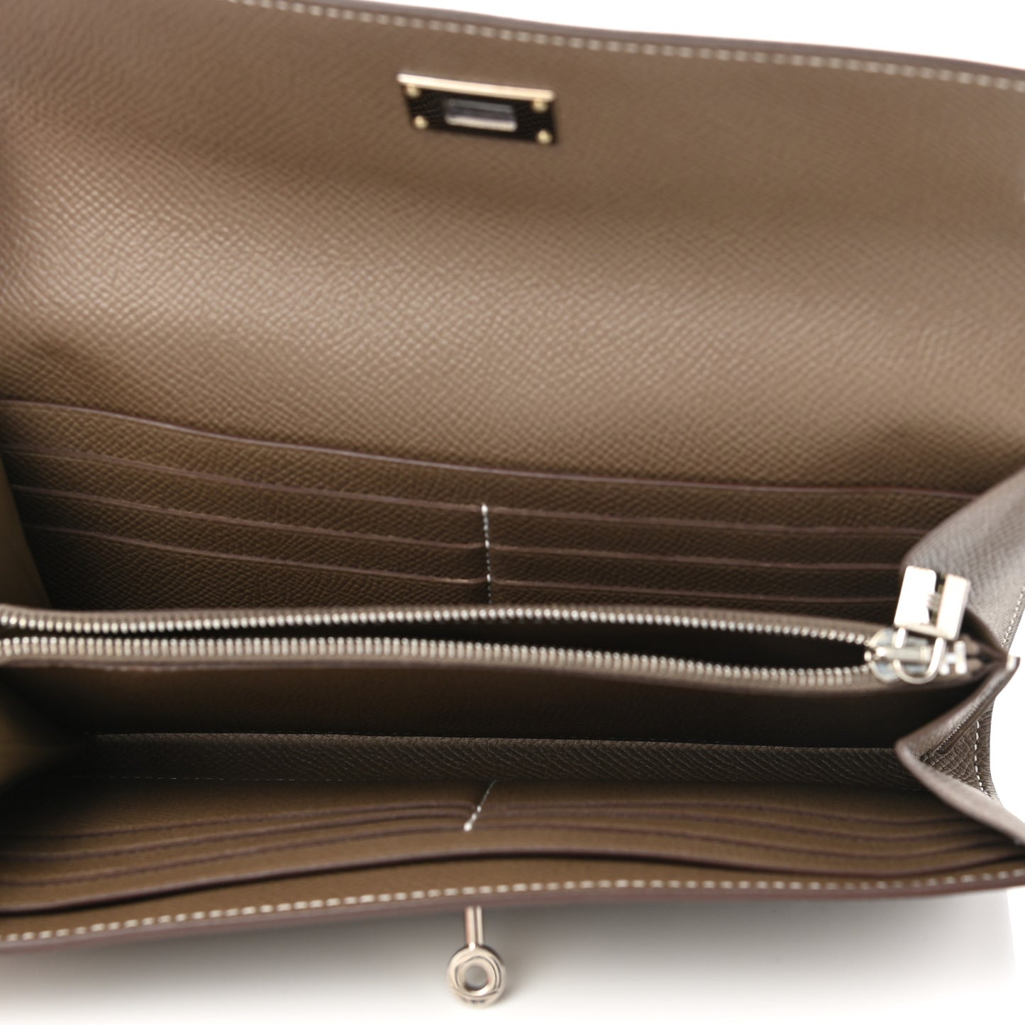 Epsom Kelly Longue Wallet Etoupe