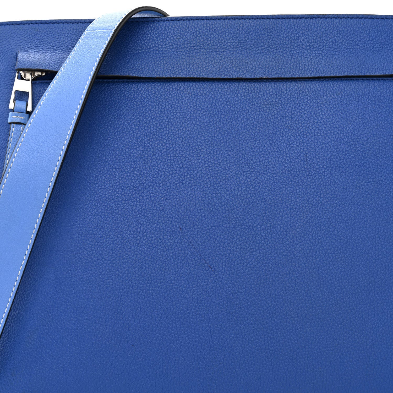 Loewe Calfskin T Pouch Bag Blue 8 of 13