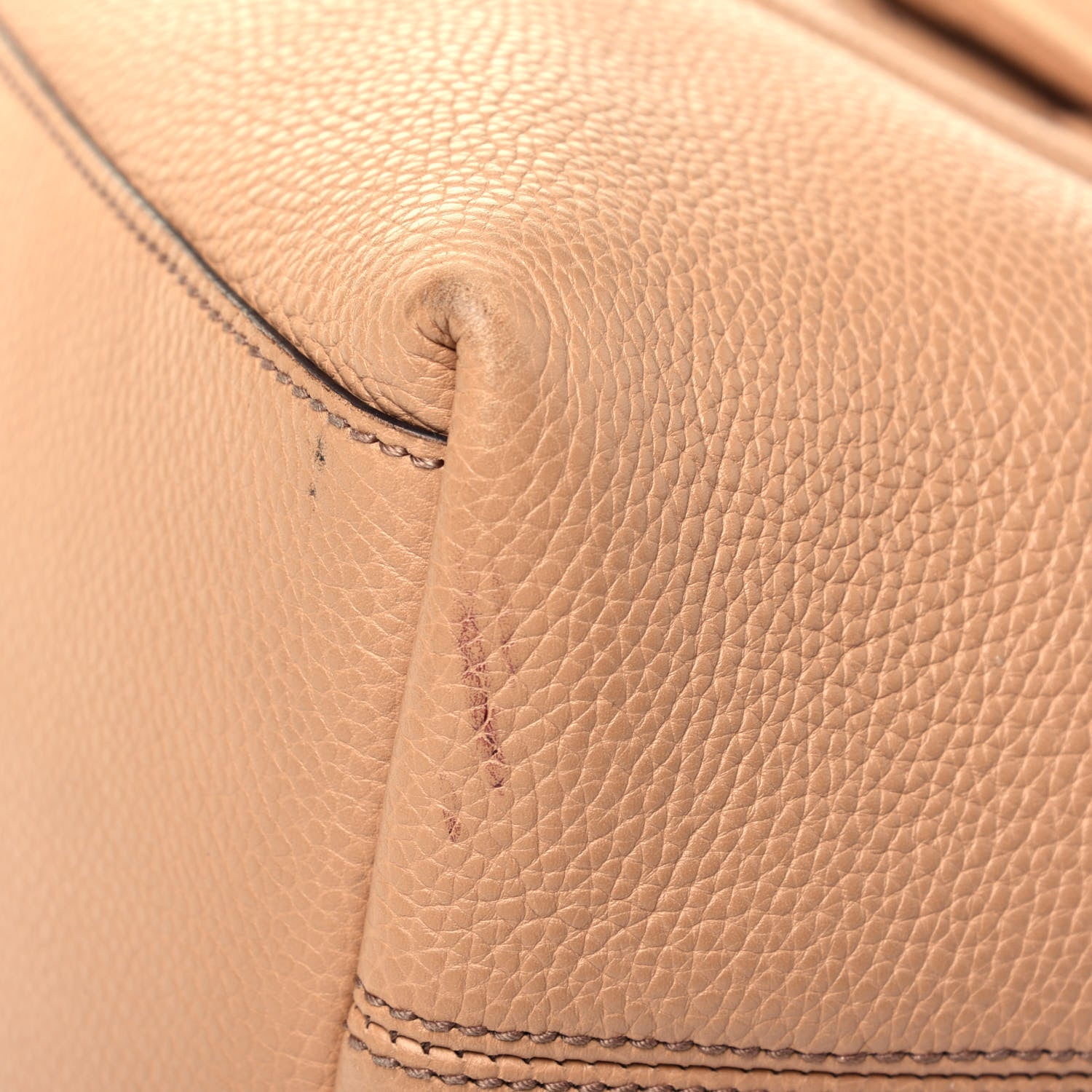 Gucci Pebbled Calfskin Medium Soho Chain Shoulder Bag Rose Beige 10 of 10