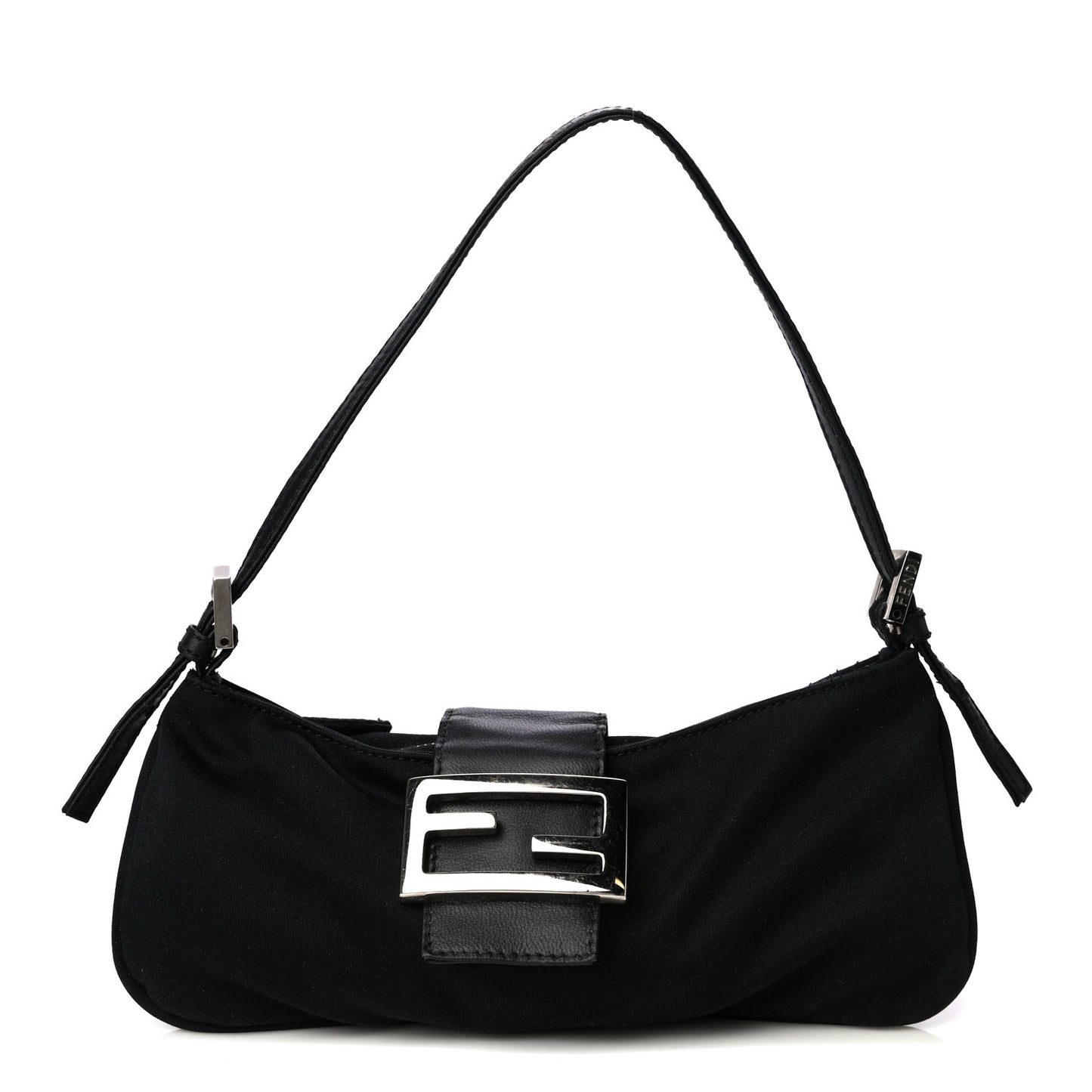 Nylon Baguette Bag Black