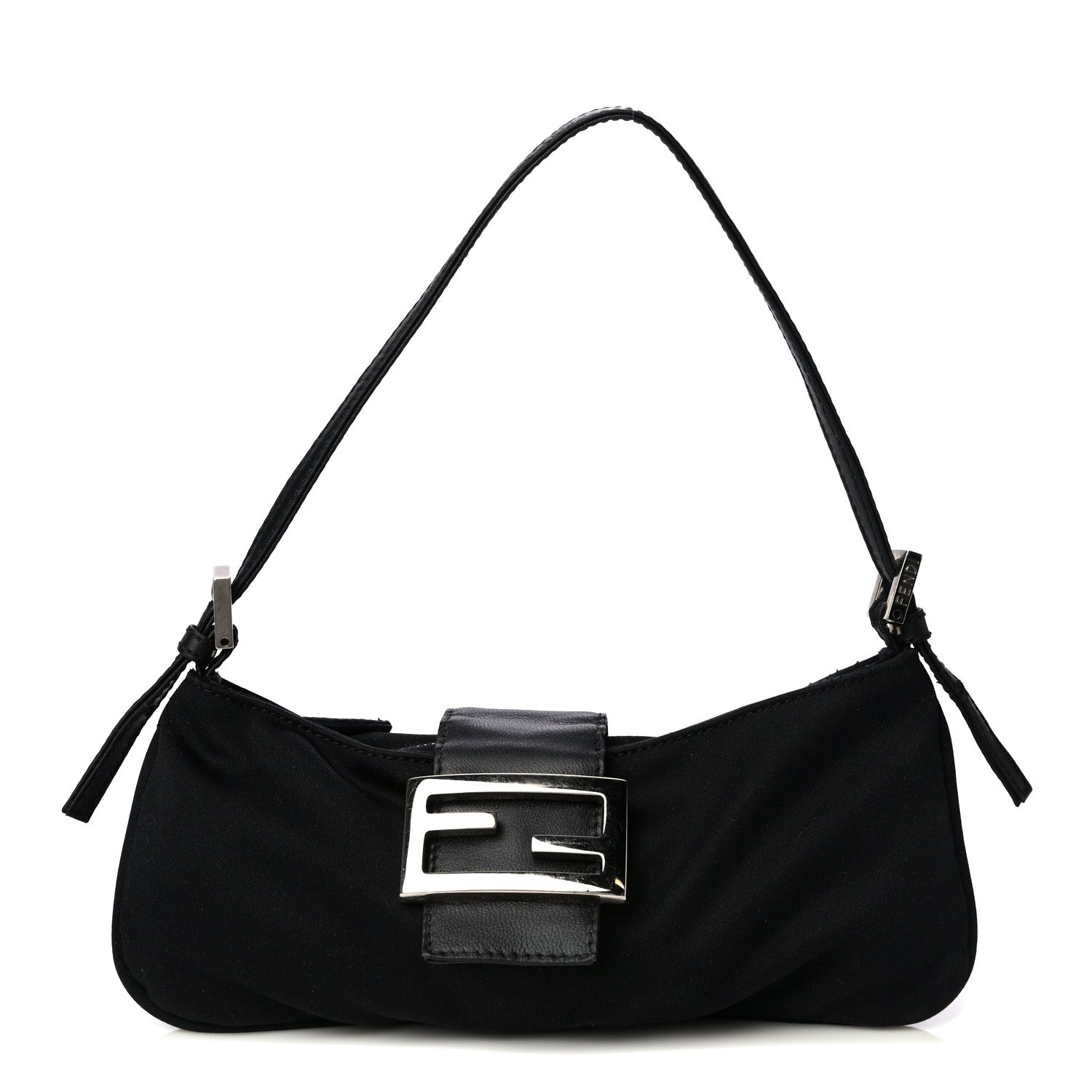 Fendi Nylon Baguette Bag Black 1 of 8