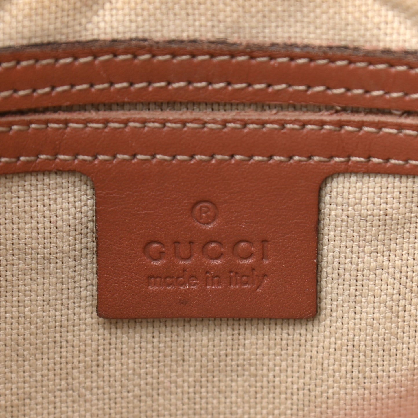 GG Plus Monogram Medium Double Buckle Flap Messenger Bag Brown