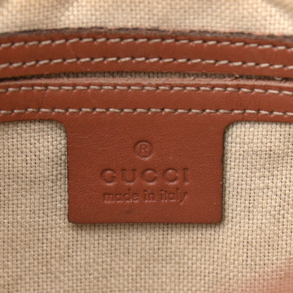 Gucci GG Plus Monogram Medium Double Buckle Flap Messenger Bag Brown 6 of 14