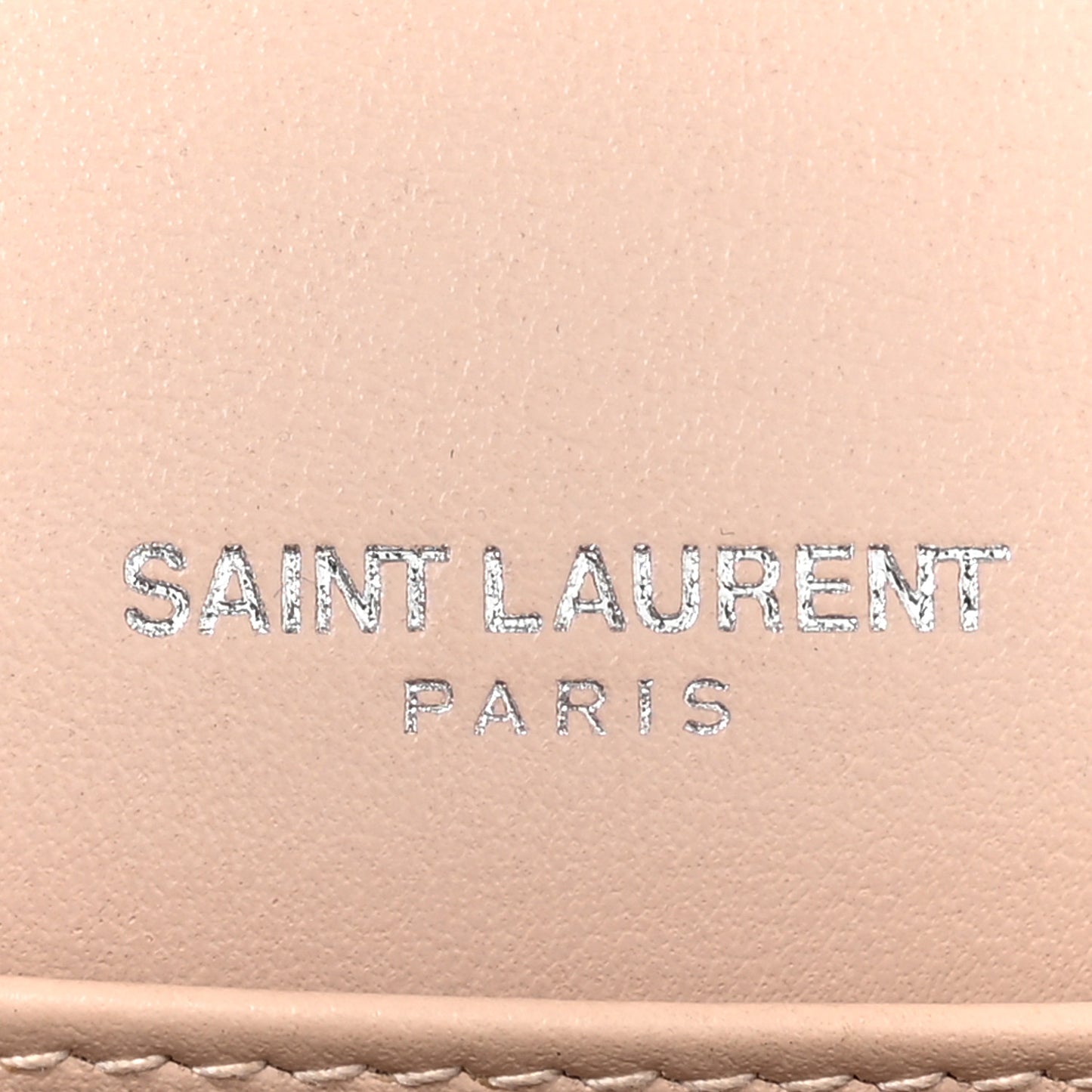 Calfskin Crocodile Embossed Monogram Sunset Chain Wallet Marble Pink