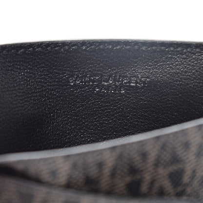 Saint Laurent Classic Toile Monogram Fragments Pouch Black Lino 6 of 8