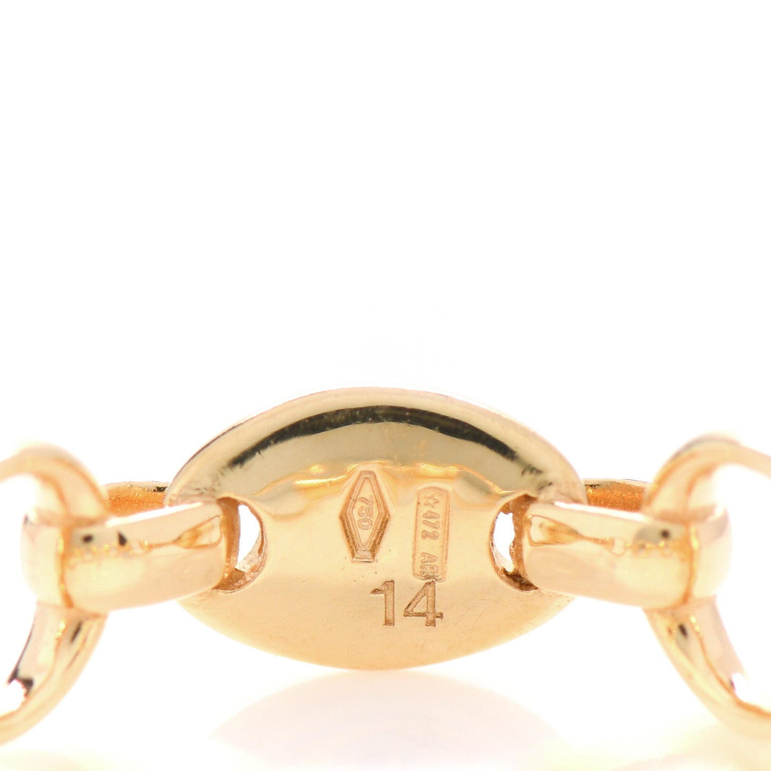 Gucci 18K Yellow Gold Horsebit Band Ring 54 7 4 of 4
