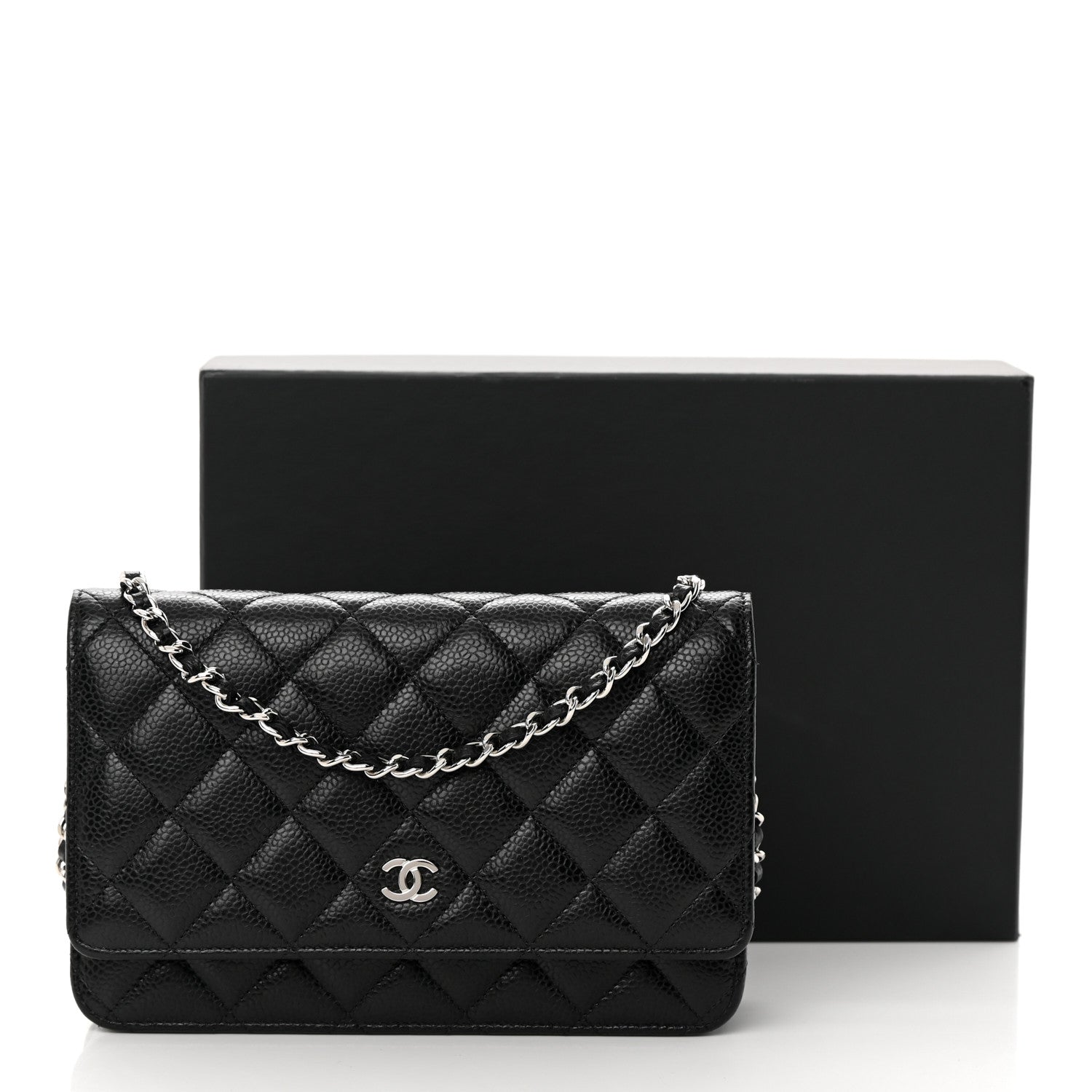 Chanel Caviar Quilted Wallet on Chain WOC Black 14 of 14