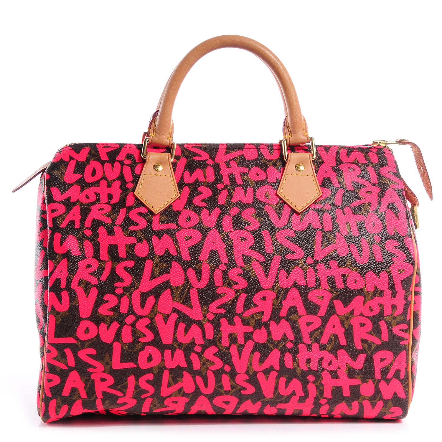 Louis Vuitton Monogram Graffiti Speedy 30 Fuchsia 1 of 7
