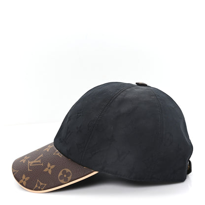 Louis Vuitton Polyester Silk Monogram LV Get Ready Cap M Black 4 of 8