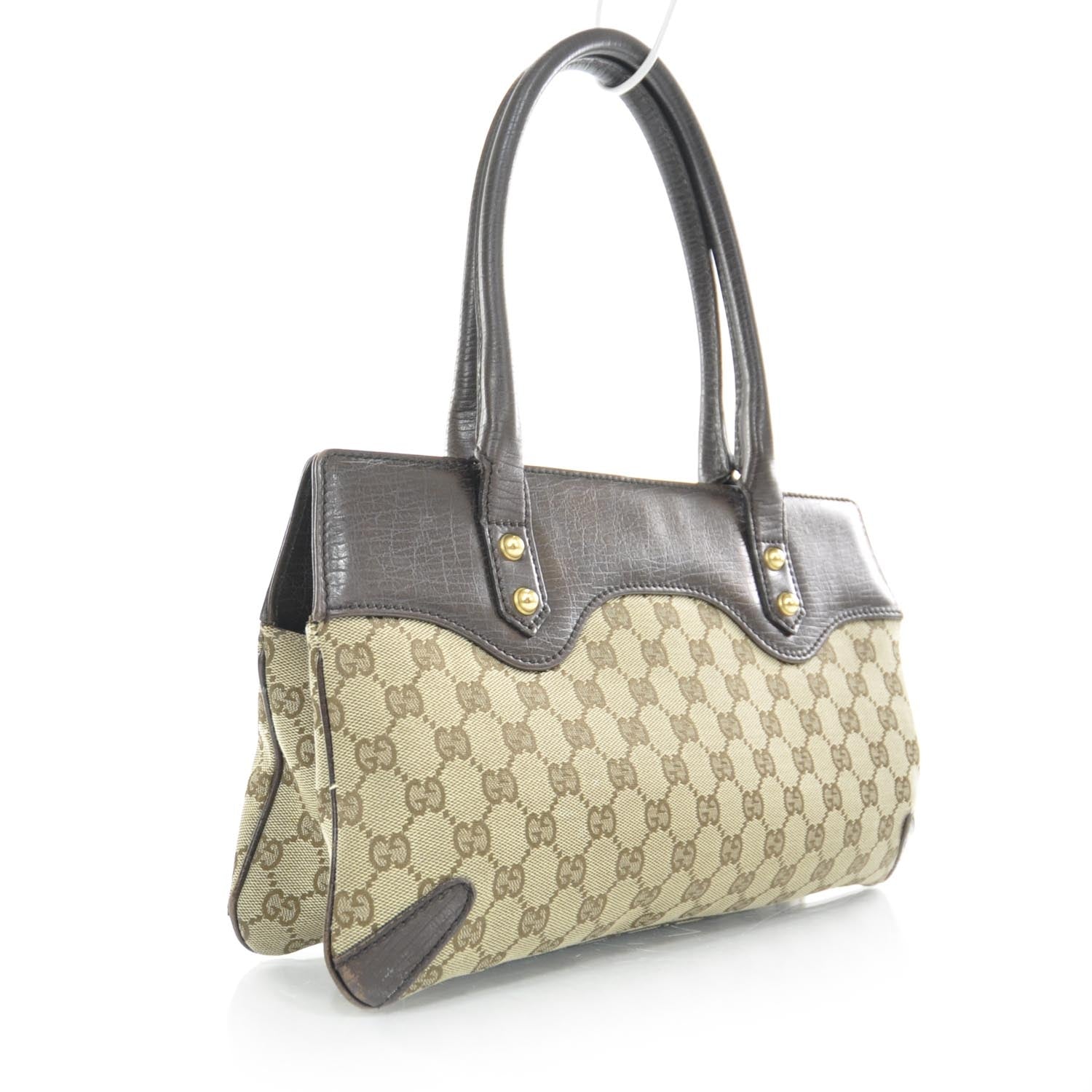 Gucci Monogram Horsebit Chain Shoulder Bag 3 of 11