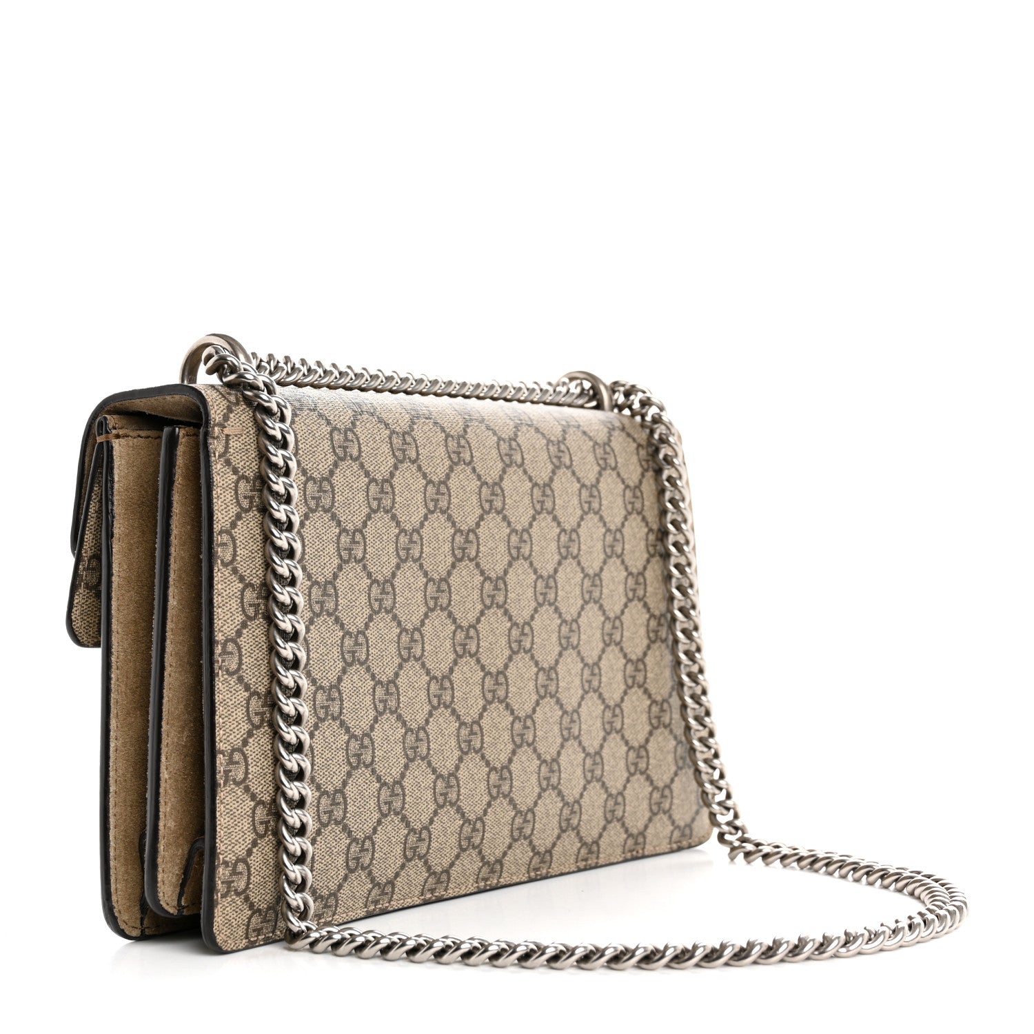 Gucci GG Supreme Monogram Small Dionysus Shoulder Bag Taupe 3 of 14