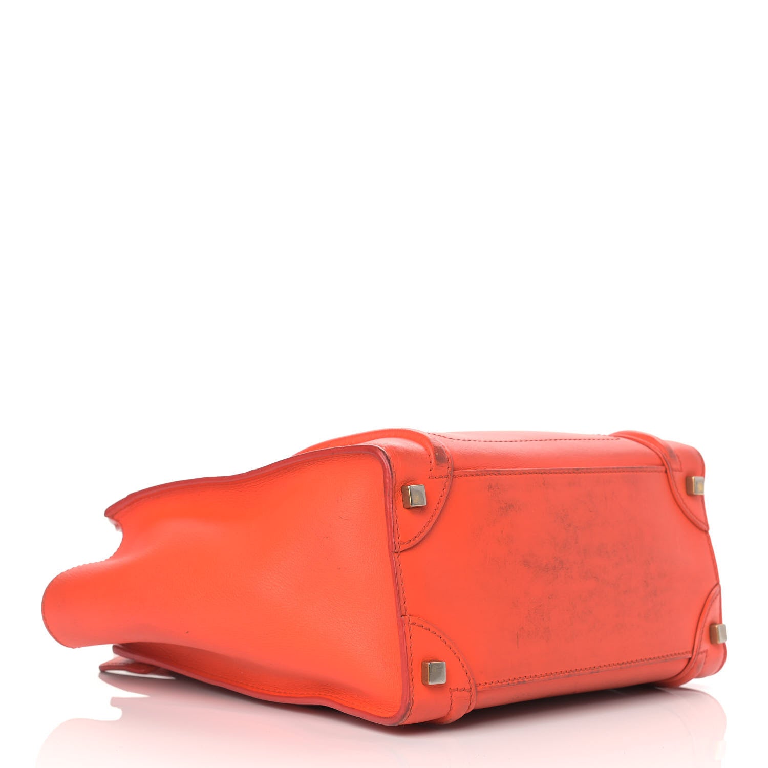 Celine Smooth Calfskin Micro Luggage Bright Orange 3 of 30