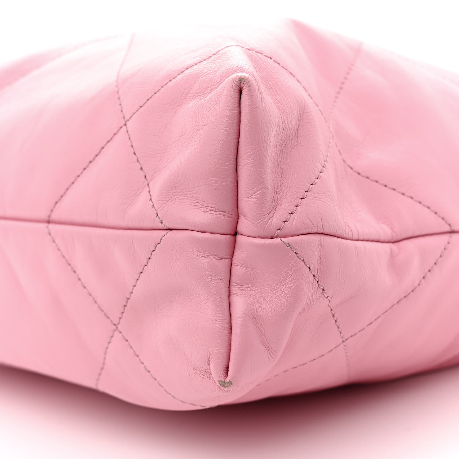 Chanel Shiny Calfskin Quilted Small Chanel 22 Light Pink 11 of 14