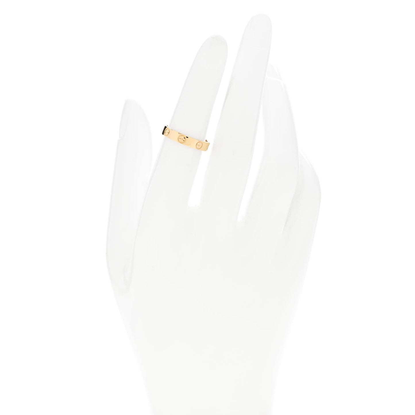 18K Yellow Gold 3.5mm LOVE Wedding Band Ring 50 5.25