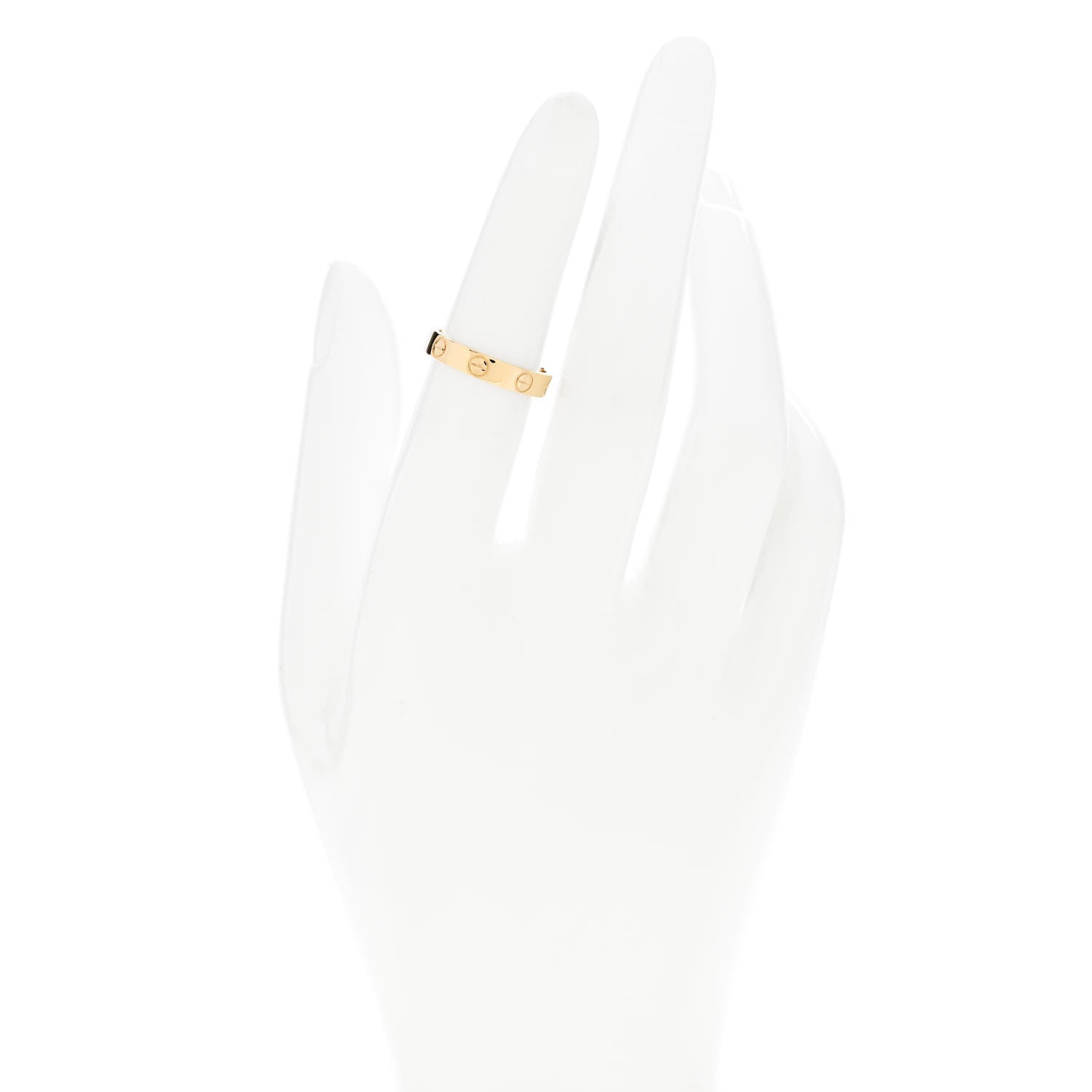 Cartier 18K Yellow Gold 3.5mm LOVE Wedding Band Ring 50 5.25 2 of 4