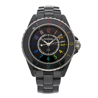 Chanel Stainless Steel Ceramic 33mm J12 Electro Quartz Watch Black 1 of 5