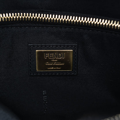 Fendi Vitello Dolce Chain Tail Gold Edition Medium By The Way Boston Bag Black Vintage Gold 6 of 7