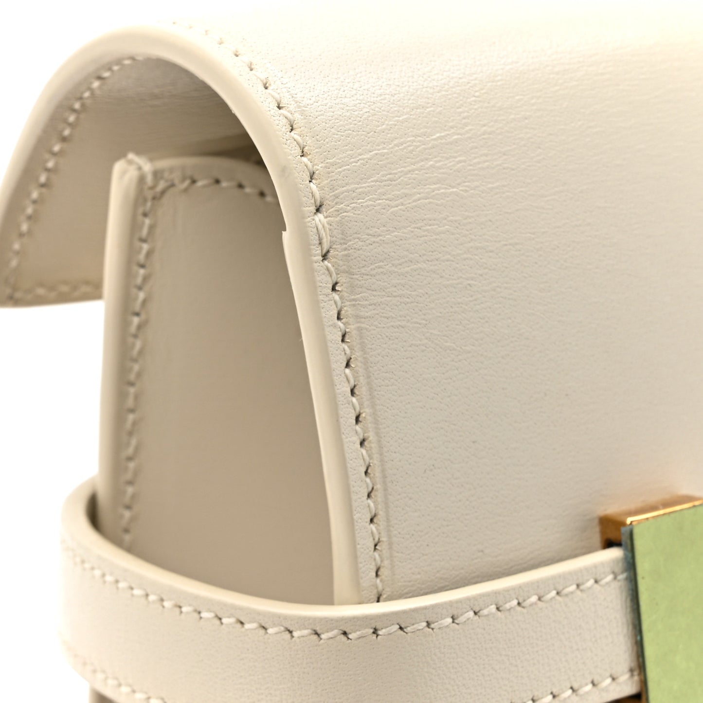 Smooth Calfskin Manhattan Shoulder Bag Crema Soft