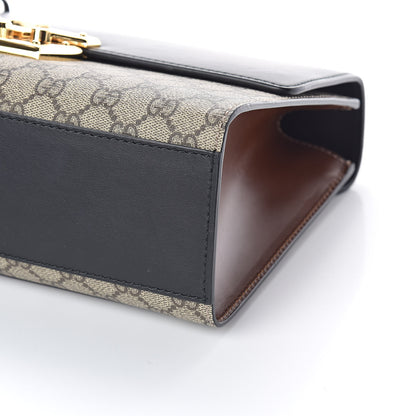 Gucci GG Supreme Monogram Calfskin Medium Padlock Shoulder Bag Beige Black Cuir 11 of 11