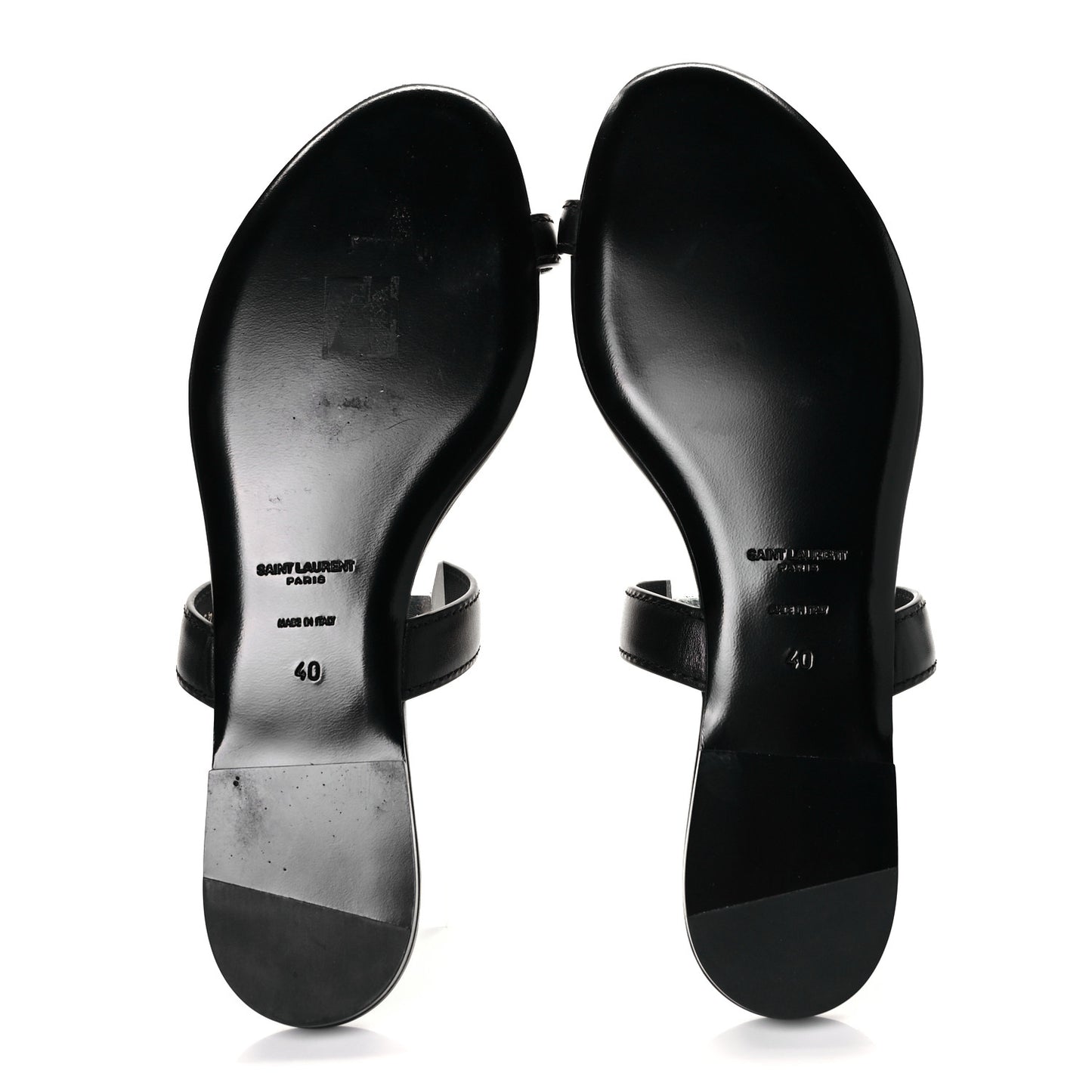 Calfskin Chain Jota Maillon Sandals 40 Black
