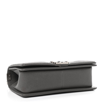 Chanel Caviar Quilted Medium Boy Flap Grey 4 of 9