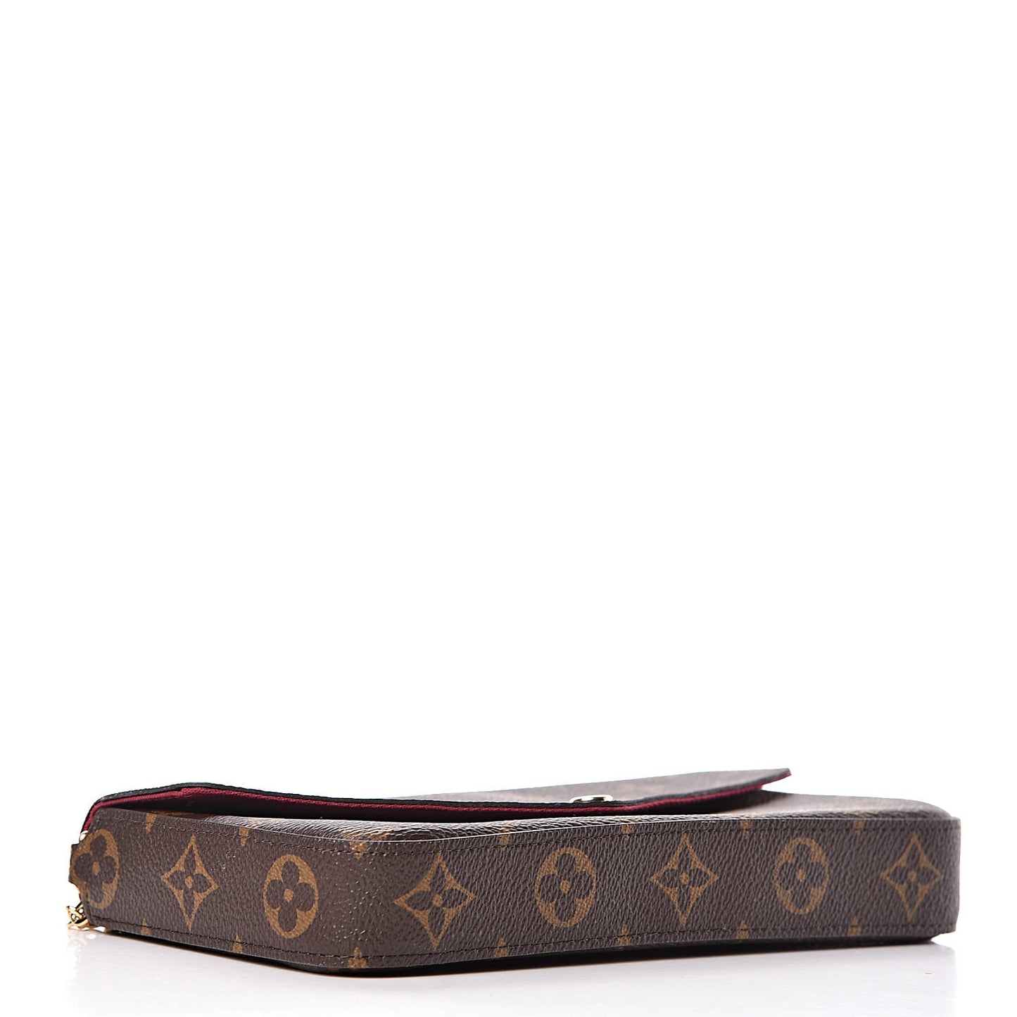 Monogram Pochette Felicie Chain Wallet Fuchsia