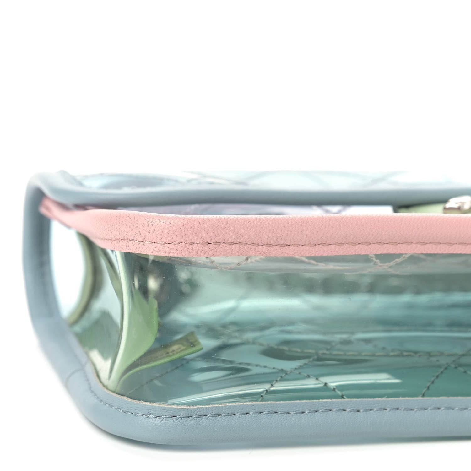Chanel Lambskin PVC Quilted Mini Coco Splash Flap Blue Green 6 of 9