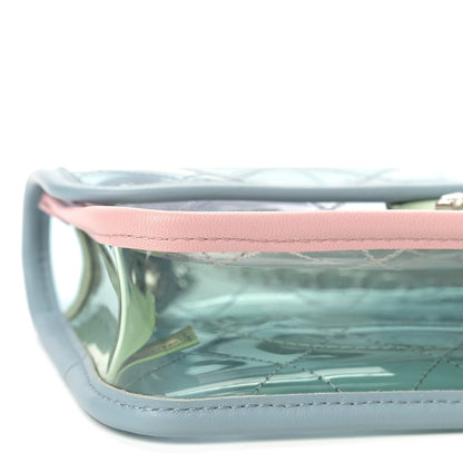 Chanel Lambskin PVC Quilted Mini Coco Splash Flap Blue Green 6 of 9