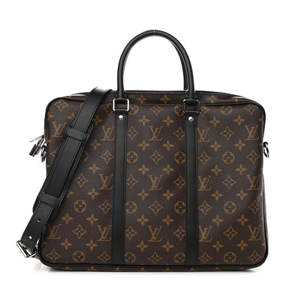 Louis Vuitton Monogram Macassar Porte-Documents Voyage PM 1 of 8
