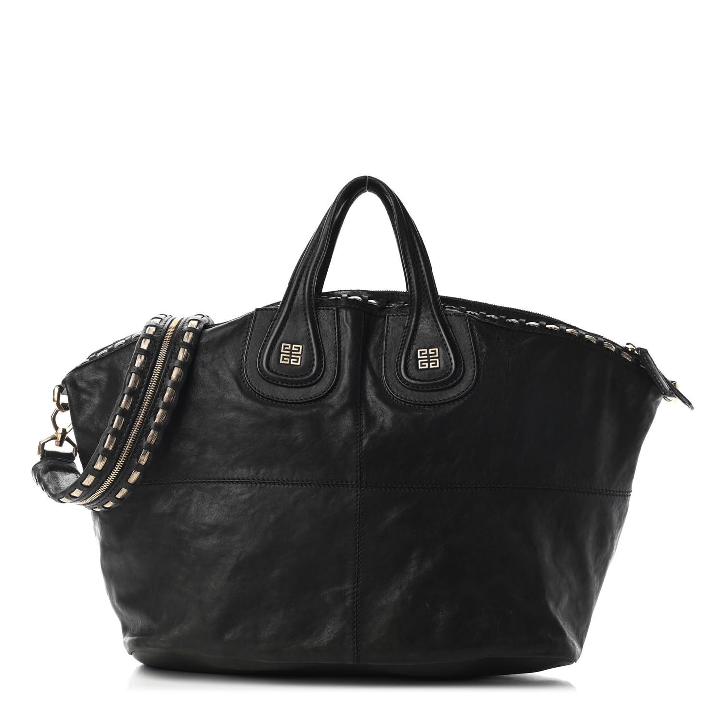 Sugar Goatskin Large Chain Nightingale Black