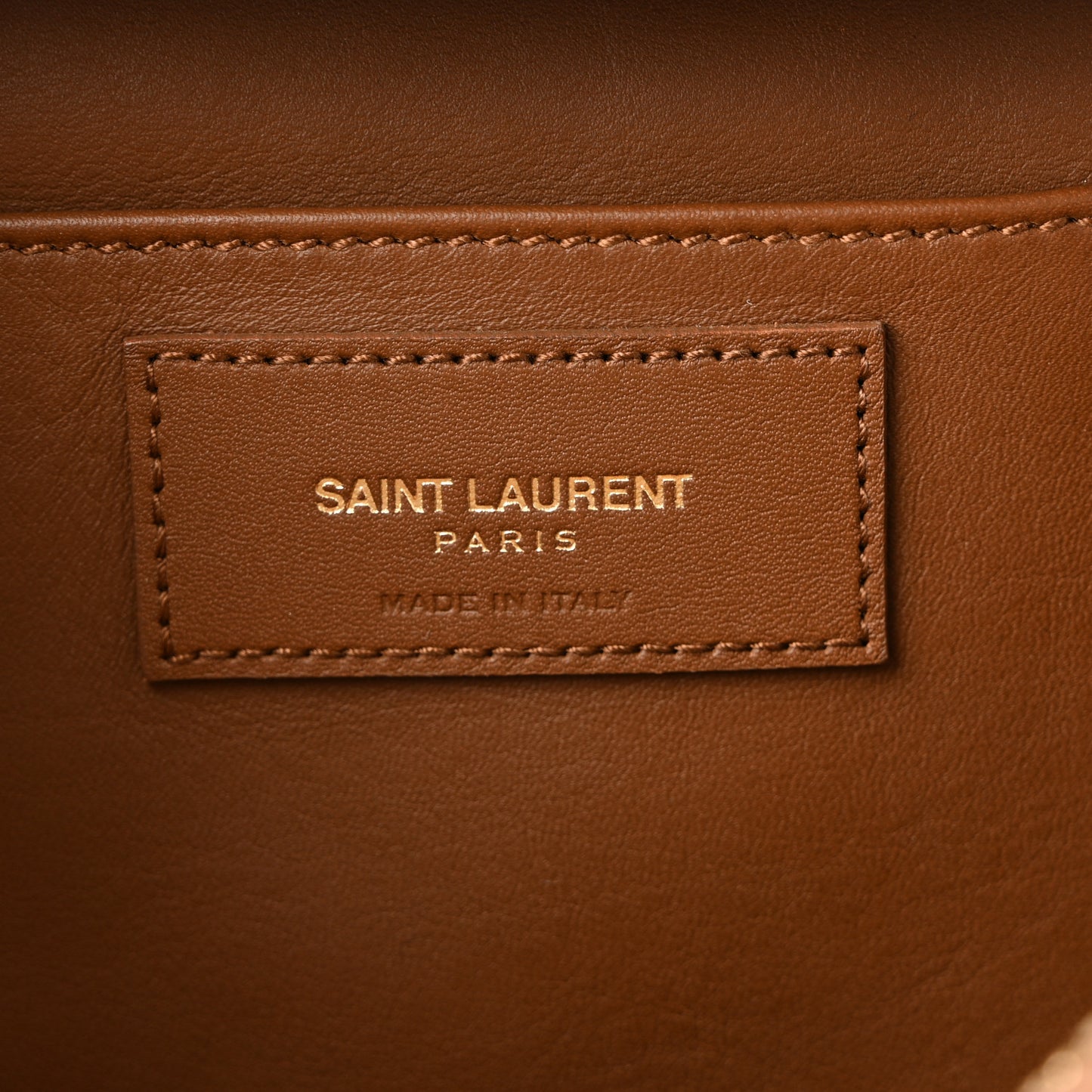 Calfskin Small Classic Y Cabas Cognac