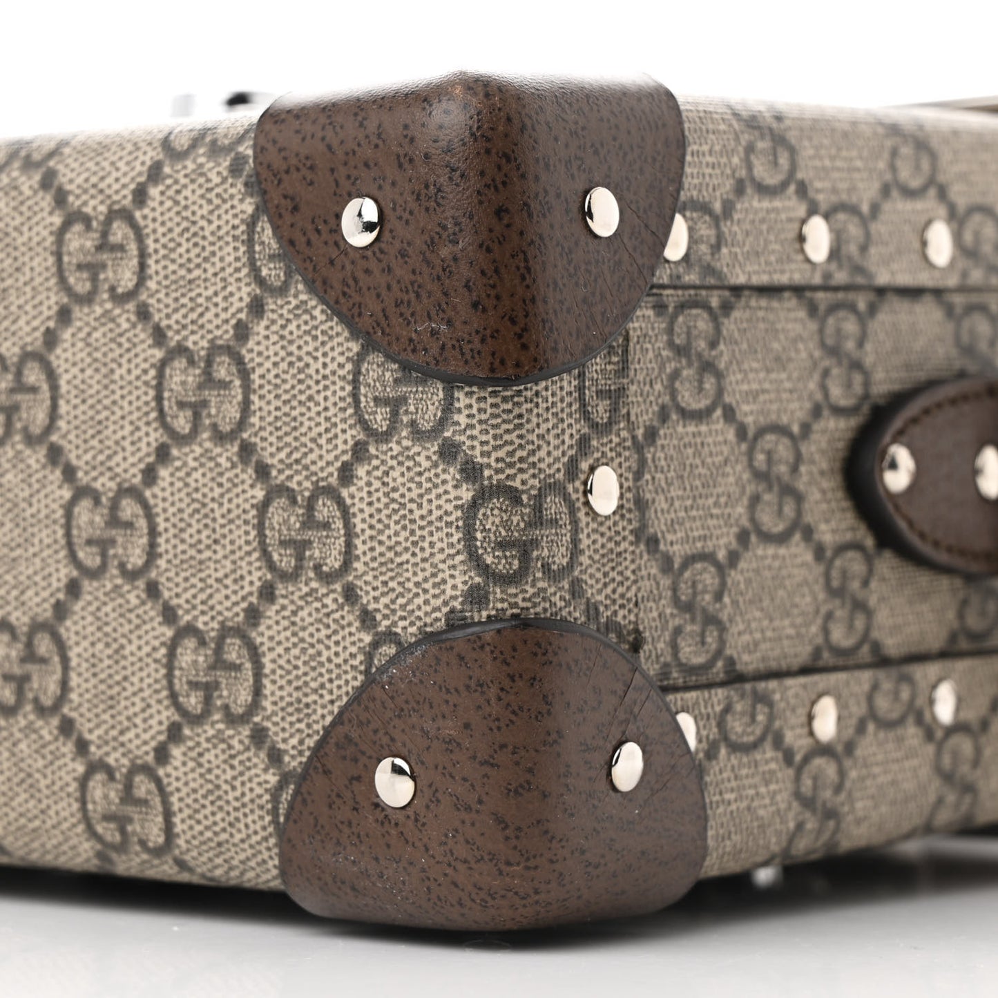 GG Supreme Monogram Globe-Trotter Beauty Case Brown