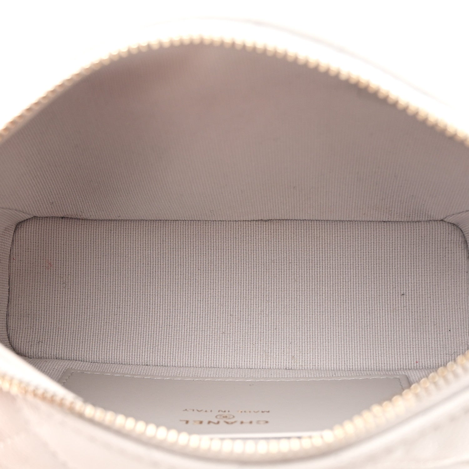 Chanel Shiny Caviar Quilted Hobo Clutch With Chain Light Grey 5 of 10