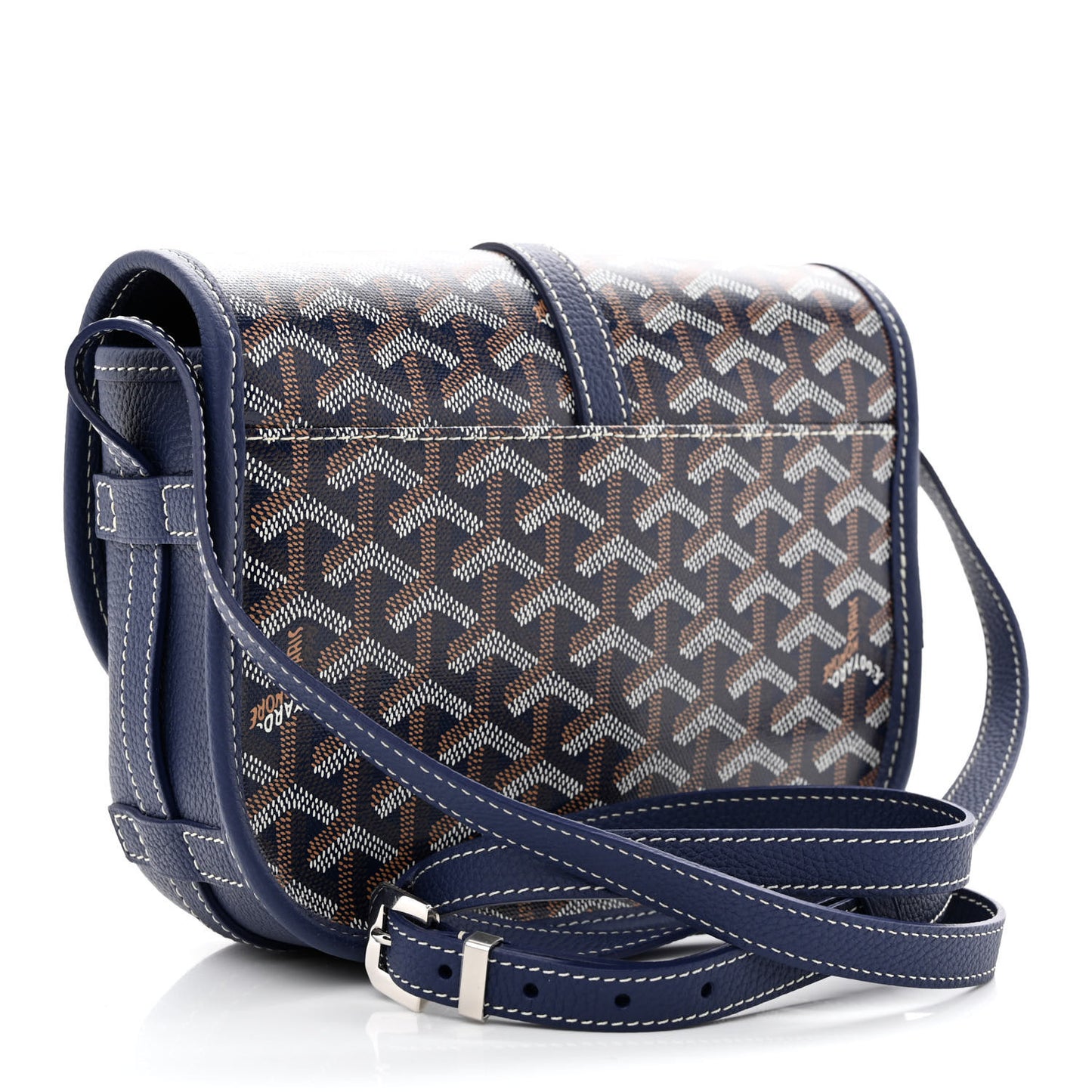 Goyardine Belvedere II PM Messenger Bag Navy