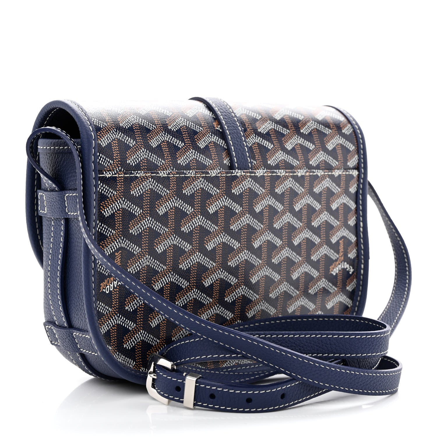 Goyard Goyardine Belvedere II PM Messenger Bag Navy 3 of 9