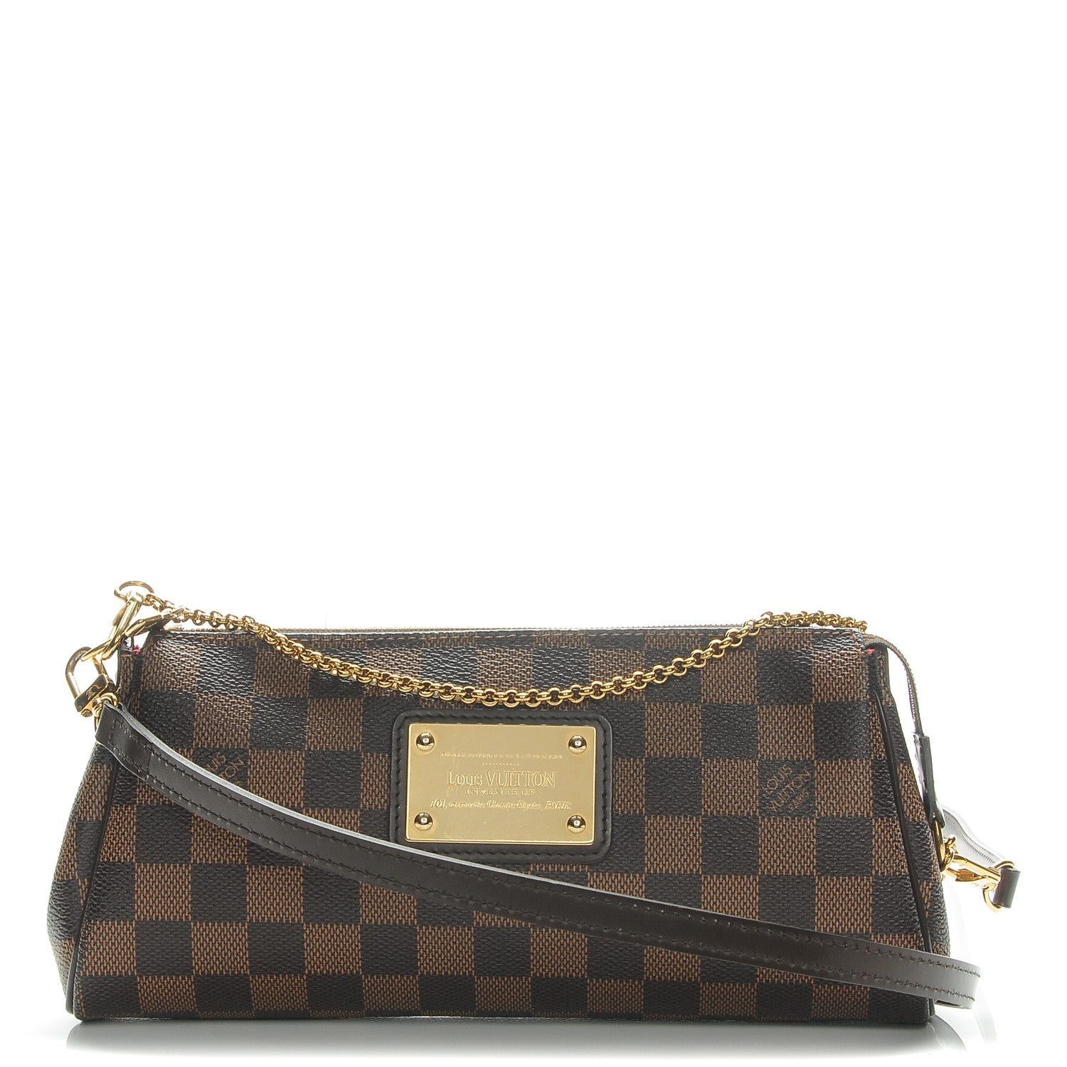 Louis Vuitton Damier Ebene Eva Clutch 1 of 6