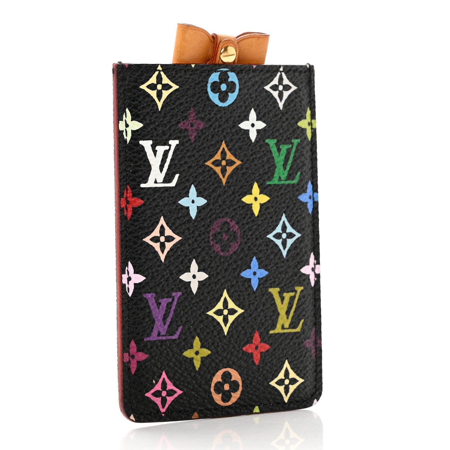 Louis Vuitton Monogram Multicolor Mirror and Case Pouch Black 4 of 7