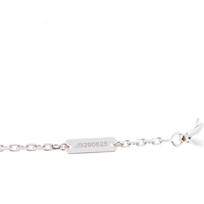 Van Cleef & Arpels 18K White Gold Mother of Pearl Magic Alhambra Pendant Necklace 4 of 7