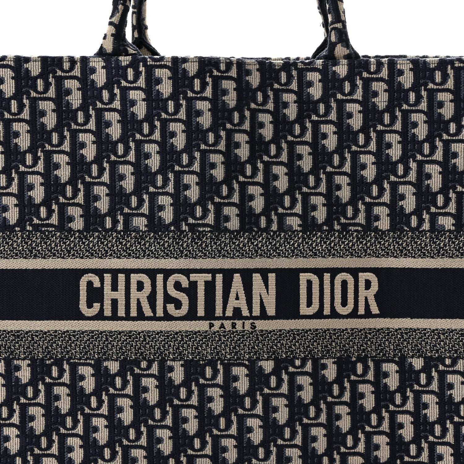 Christian Dior Oblique Large Book Tote Blue Multicolor 8 of 11