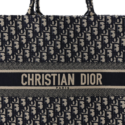 Christian Dior Oblique Large Book Tote Blue Multicolor 8 of 11