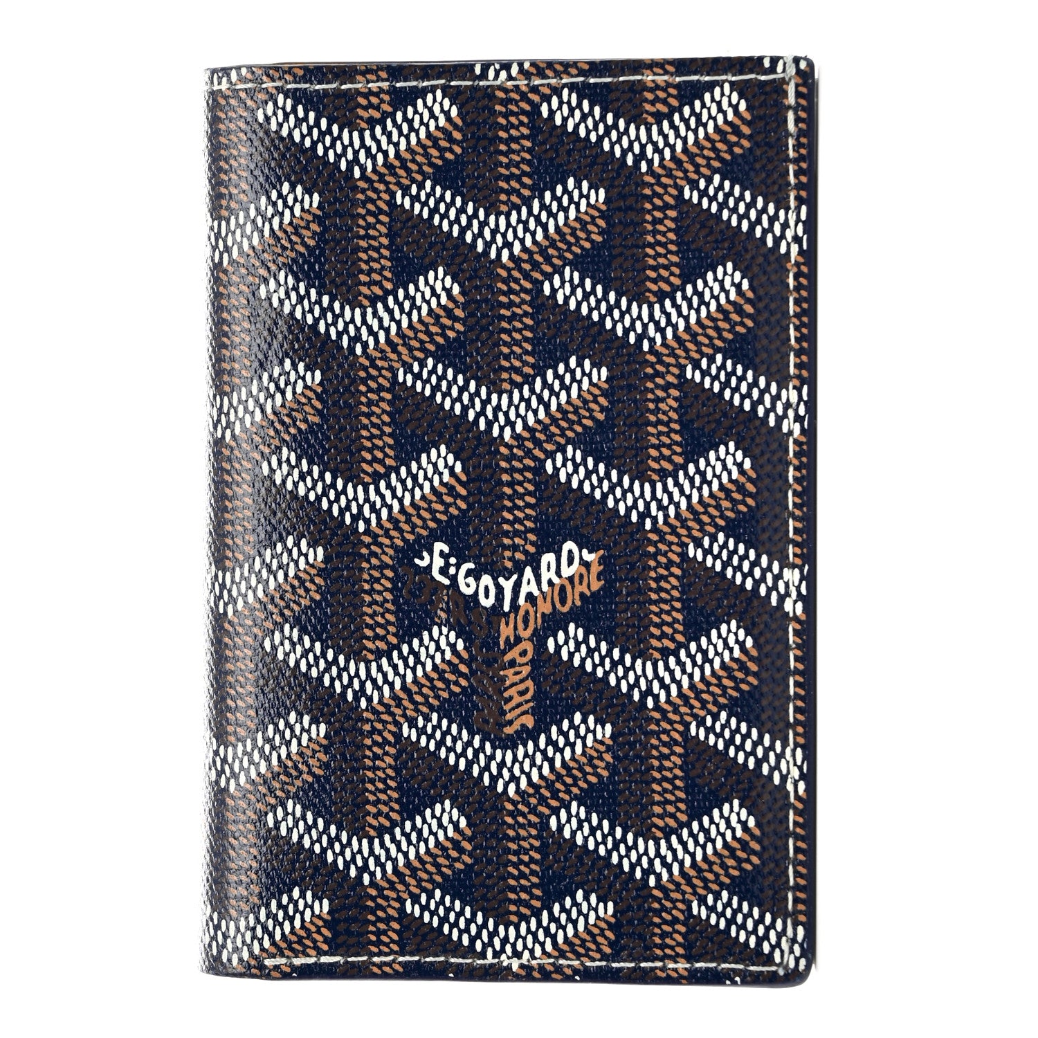 Goyard Goyardine Saint Pierre Card Holder Navy 1 of 7