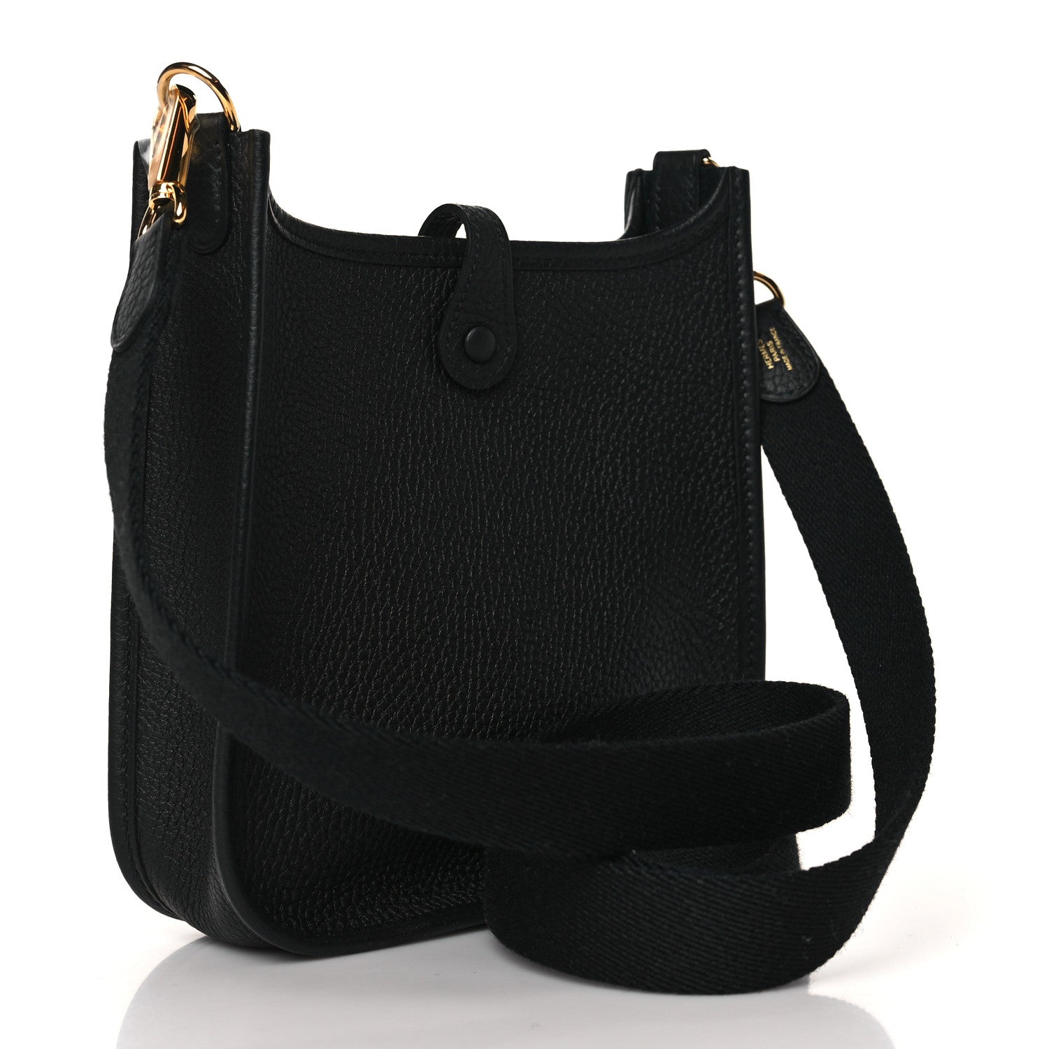 Hermes Taurillon Clemence Evelyne TPM Black 3 of 10